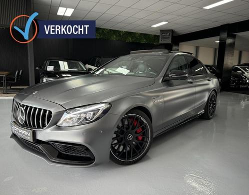 Mercedes-Benz C-klasse C63S AMG 510PK PANO HUD 2017, Auto's, Mercedes-Benz, Bedrijf, C-Klasse, ABS, Achteruitrijcamera, Airbags