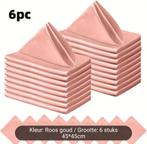 Servetten - 53 stuks - Roosgoud, Ophalen of Verzenden, Nieuw, Roze, Overige typen