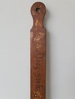 antieke oude meetlat kinderen meetstok bewerkt hout l= 1,7m, Antiek en Kunst, Ophalen