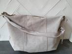 Ruime roze/beige leren Italiaanse tas. Carol J., Ophalen of Verzenden, Zo goed als nieuw, Roze, Shopper