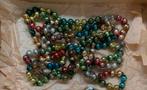 Kralenketting echte oude glazen Kerstbal kralenketting, Diversen, Kerst, Ophalen of Verzenden
