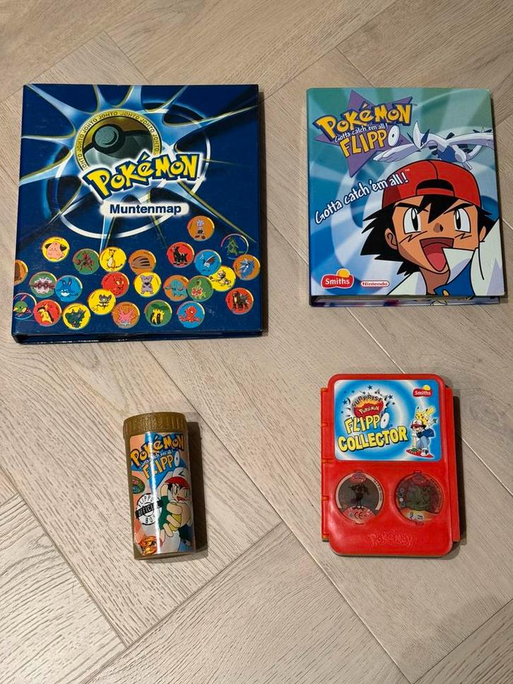 Pokémon Flippo’s & Munten + toebehoren!, Hobby en Vrije tijd, Verzamelkaartspellen | Pokémon, Gebruikt, Overige typen, Ophalen of Verzenden