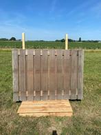 Hardhouten schuttingscherm 21 planken 180x130cm Mp25042, Tuin en Terras, Schuttingen, Ophalen, Hout, Minder dan 3 meter, 1 tot 2 meter