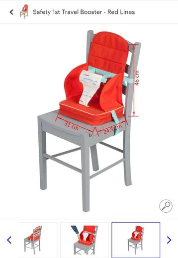 Kinder-stoelverhoger Safety 1st Travel Booster - Red Lines beschikbaar voor biedingen
