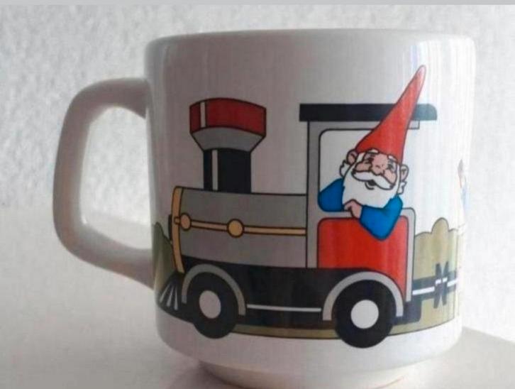 Beker David de Kabouter, Huis en Inrichting, Keuken | Servies, Zo goed als nieuw, Kop(pen) en/of Schotel(s), Overige stijlen, Ophalen of Verzenden