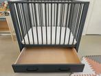 Baby box met lade en matras, Ophalen, Gebruikt, Rechthoekig, In hoogte verstelbaar