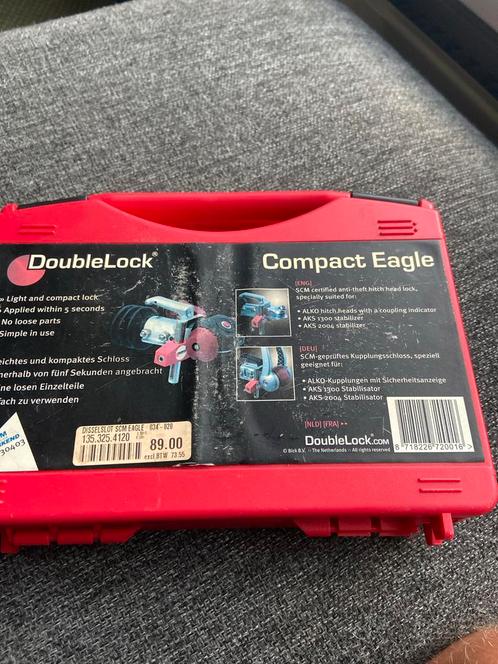 Doublelock Compact Eagle Disselslot, Caravans en Kamperen, Caravan accessoires, Zo goed als nieuw, Ophalen of Verzenden