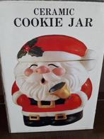 decoratie kerst koekjesdoos kerstman van keramiek, Ophalen of Verzenden