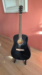 Fender CD-60 Dread akoestische gitaar - Zwart, Muziek en Instrumenten, Snaarinstrumenten | Gitaren | Akoestisch, Ophalen, Gebruikt