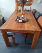 Teak houten eet tafel, Ophalen, Gebruikt, 4 tot 6 stoelen