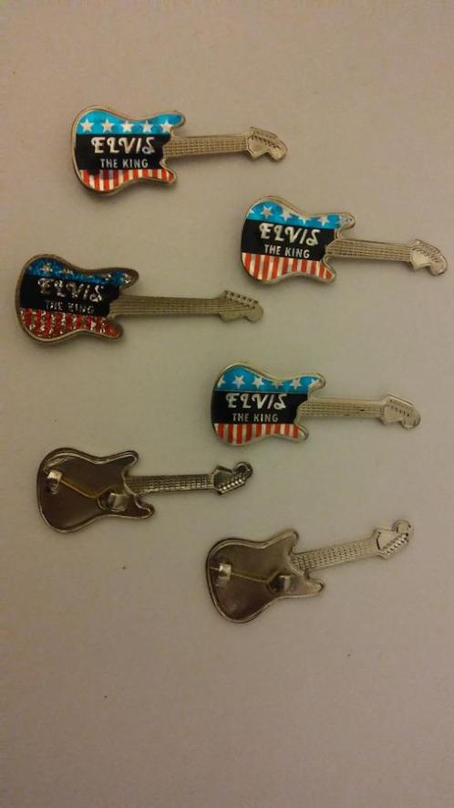 Elvis Presley the King artiest pop rock gitaar speldjes, Verzamelen, Muziek, Artiesten en Beroemdheden, Zo goed als nieuw, Verzenden