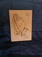 Houten Biddende Handen 3D Kunst, Ophalen of Verzenden