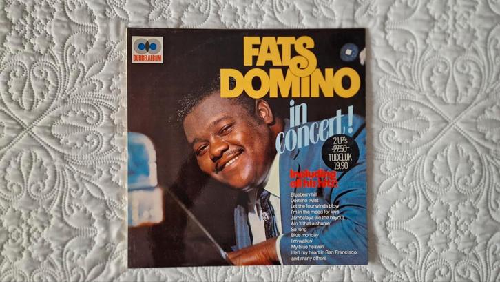 Fats Domino - In Concert! Dubbel LP, Cd's en Dvd's, Vinyl | Pop, Gebruikt, 1960 tot 1980, 12 inch, Ophalen of Verzenden