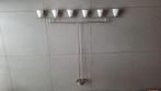 Eetkamer hanglamp dimbaar, Huis en Inrichting, Lampen | Hanglampen, Ophalen, Zo goed als nieuw, Glas, 50 tot 75 cm
