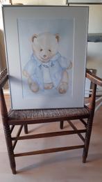 aquarel van teddybeer, Antiek en Kunst, Ophalen