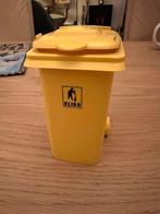 Mini kliko container, ca 13 cm hoog, geel, Huis en Inrichting, Woonaccessoires | Prullenbakken, Nieuw, Ophalen of Verzenden