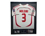 Paolo Maldini AC Milan 06/07 gesigneerd ingelijst uit shirt, Verzamelen, Buitenlandse clubs, Soccersignings.nl, Shirt, Nieuw