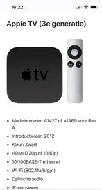Apple tv 3e generatie, Audio, Tv en Foto, Mediaspelers, Gebruikt, Ophalen