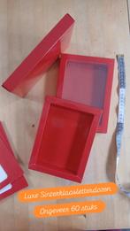 Rode Letterdoosjes Pralibon - 60 stuks, Hobby en Vrije tijd, Taarten en Cupcakes maken, Ophalen of Verzenden, Nieuw, Overige typen