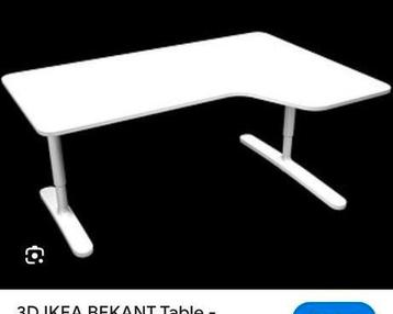 Ikea bekant bureau wit - afbeelding 5