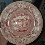 2 antieke bordjes tea drinker, Ophalen of Verzenden