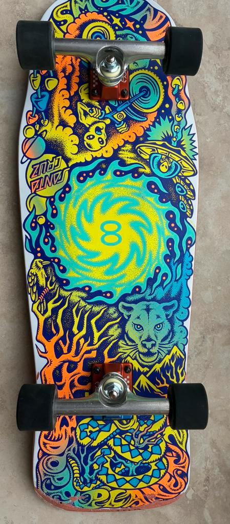 Santa Cruz Winkowski Dope Planet Two VX 10.34" Skateboard, Sport en Fitness, Skateboarden, Zo goed als nieuw, Skateboard, Ophalen of Verzenden