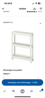 Vesken Badkamerrek - Praktisch en compact, Ophalen, (Half)hoge kast, 50 tot 100 cm, Zo goed als nieuw