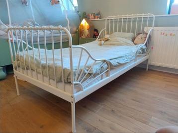 Ikea Minnen Meegroei bed wit - spijlenbed verstelbaar beschikbaar voor biedingen
