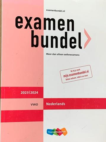 Examenbundel VWO Nederlands 2023-2024 beschikbaar voor biedingen