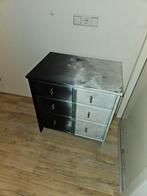 Commode met lades - Zwart/Wit, Huis en Inrichting, Ophalen, Gebruikt, Vintage, 50 tot 100 cm