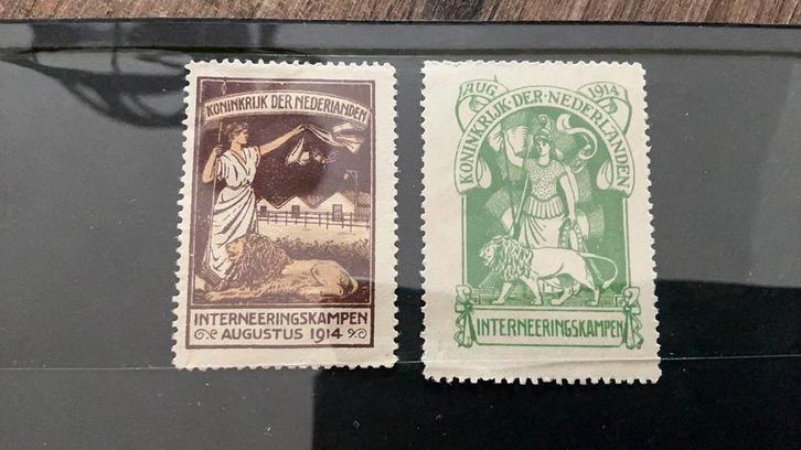 #43 Set Interneringszegels Nederland IN1 en IN2, Postzegels en Munten, Postzegels | Nederland, Ophalen of Verzenden