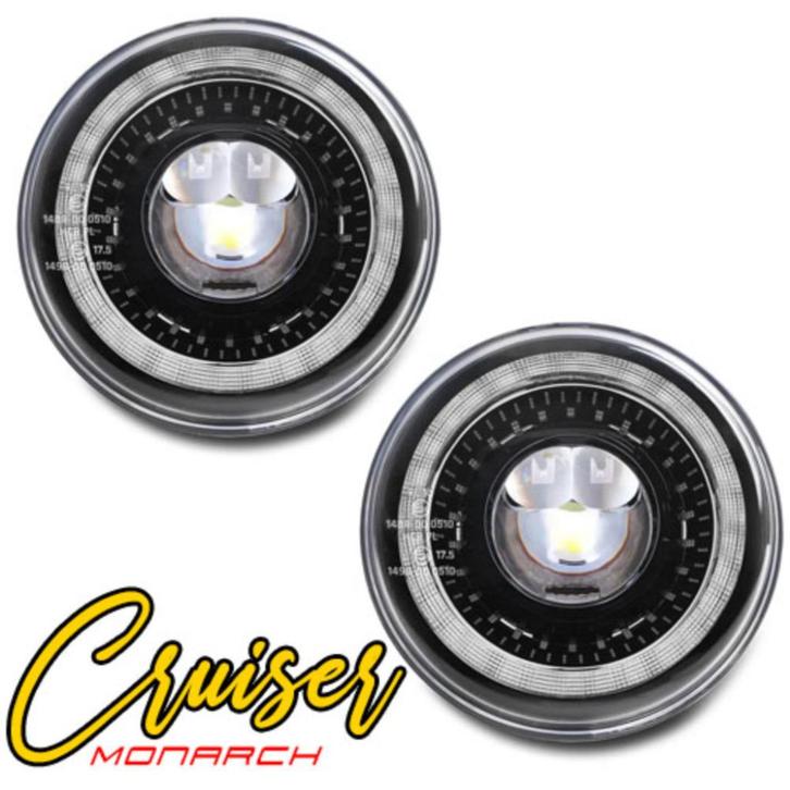 Set led koplampen Monarch met drl en richtingaanwijzer, Auto-onderdelen, Verlichting, Land Rover, Nieuw, Ophalen of Verzenden