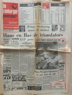 Krant De Limburger 1972 - 2e kamer verkiezingen uitslag., Ophalen of Verzenden, 1960 tot 1980, Nederland, Krant
