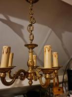 Antieke Messing Kroonluchter 3stuks, Ophalen of Verzenden, Gebruikt, Metaal, Antiek