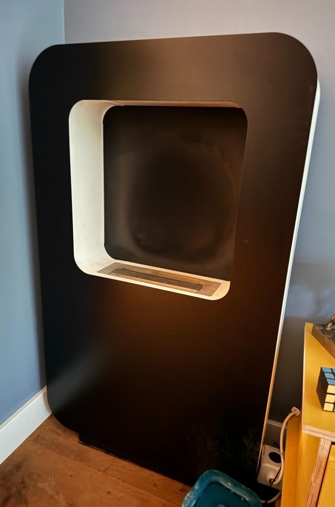 bio-ethanol haard Safretti Curva XT Jan des Bouvrie, Huis en Inrichting, Haarden, Zo goed als nieuw, Overige soorten, Ophalen