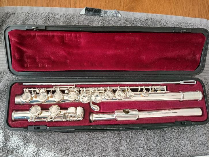 Yamaha 311II silverhead dwarsfluit, Muziek en Instrumenten, Blaasinstrumenten | Dwarsfluiten en Piccolo's, Gebruikt, Dwarsfluit