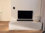 Tv meubel, tv kast, wit tv meubel, Huis en Inrichting, Kasten | Televisiemeubels, Ophalen, Gebruikt, 200 cm of meer, Minder dan 100 cm