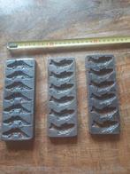 Antieke chocoladevormen - vissen en hagedissen, Antiek en Kunst, Ophalen of Verzenden