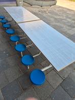 Opklapbare tafel voor 16 personen voor onderwijs of opvang, Huis en Inrichting, Tafels | Eettafels, Ophalen, Gebruikt, 200 cm of meer