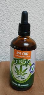 Flesje 100 ml Jacob Hooy CBD olie 5%., Sport en Fitness, Gezondheidsproducten en Wellness, Ophalen of Verzenden, Nieuw