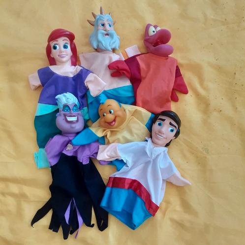 De kleine zeemeermin handpoppen Disney, Kinderen en Baby's, Speelgoed | Poppen, Zo goed als nieuw, Overige typen, Ophalen of Verzenden