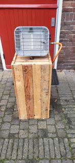 Terrasverwarmer/gas heather met kastje, Ophalen, Draaibaar, Gebruikt, Vloer