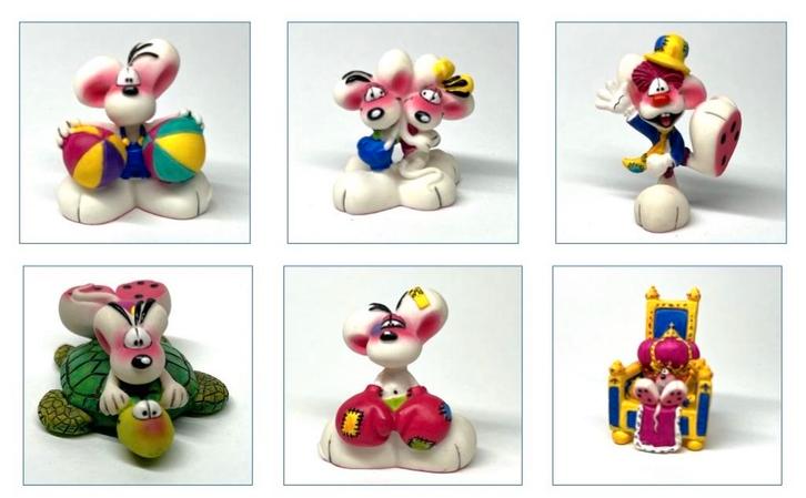 Diddl Mini Beeldjes - 28 Stuks, Verzamelen, Diddl, Zo goed als nieuw, Beeldje of Figuurtje, Diddl, Ophalen of Verzenden