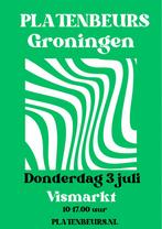 Platenbeurs Groningen Vismarkt donderdag 3 juli, Cd's en Dvd's, Vinyl Singles, Ophalen, Zo goed als nieuw