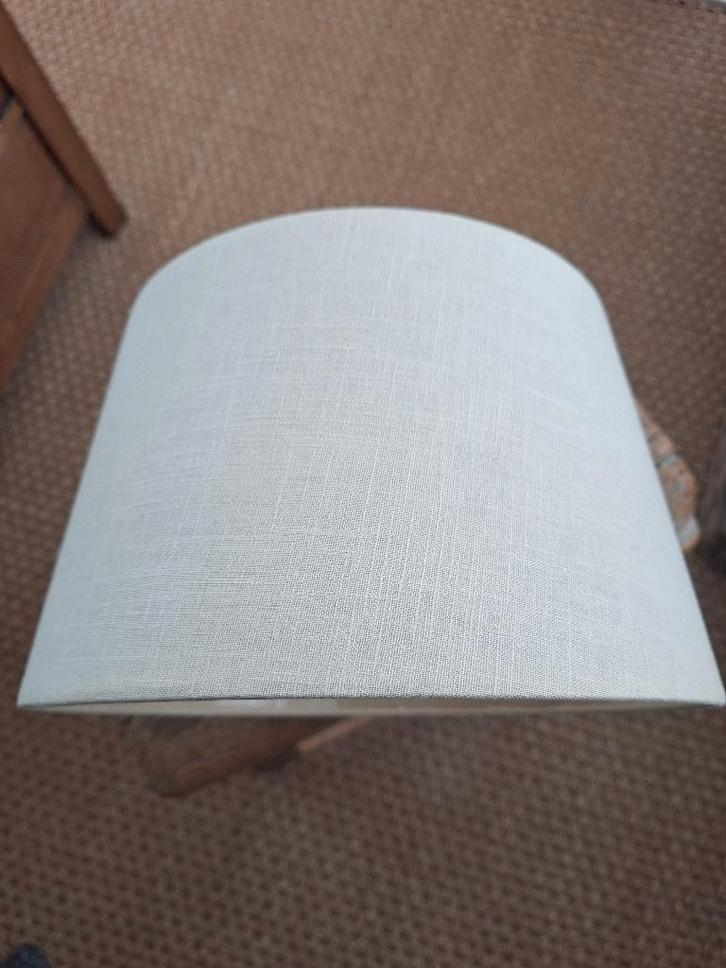 Naturel kegelvormig lampenkapje tafellamp, Huis en Inrichting, Lampen | Lampenkappen, Zo goed als nieuw, 25 tot 50 cm, Overige vormen