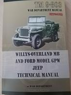Nieuwstaat uitgave 250 blz jeep willys overland mb ford gpw, Ophalen of Verzenden, Landmacht, Amerika, Boek of Tijdschrift