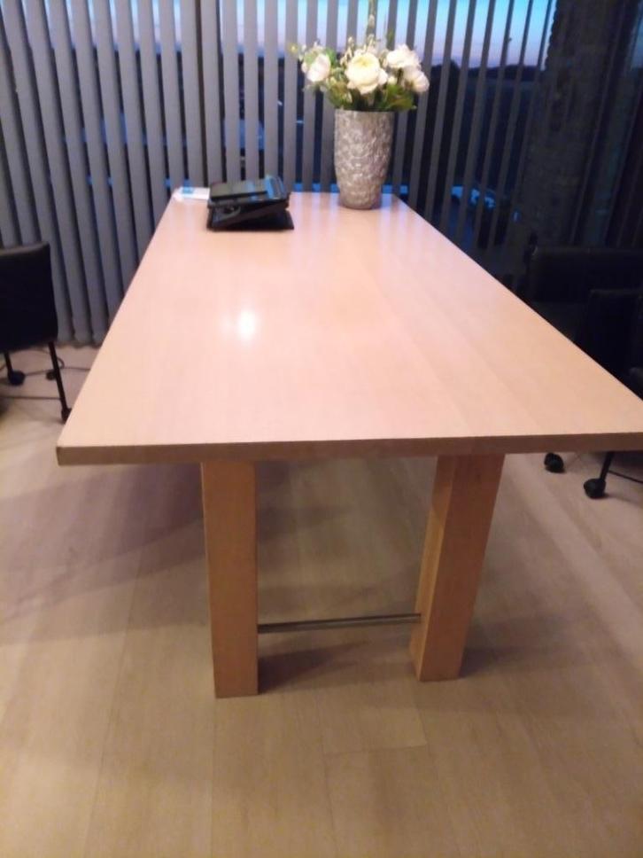 eettafel, Huis en Inrichting, Tafels | Eettafels, Gebruikt, 50 tot 100 cm, 200 cm of meer, Vier personen, Rechthoekig, Eikenhout