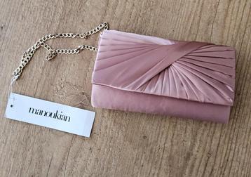 Roze satijnen clutch - NIEUW beschikbaar voor biedingen