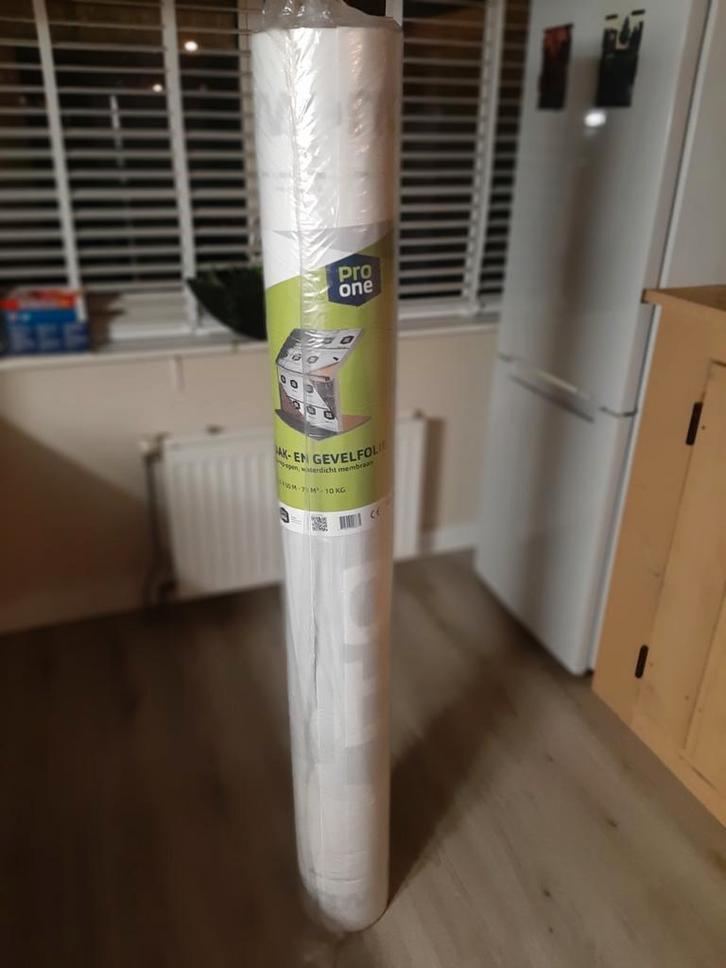 Pro One dak en gevelfolie 1,5 x 50m., Doe-het-zelf en Verbouw, Zeil en Folie, Nieuw, Folie, 15 m² of meer, Ophalen