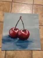 acrylverf schilderij van Kers, Antiek en Kunst, Ophalen of Verzenden